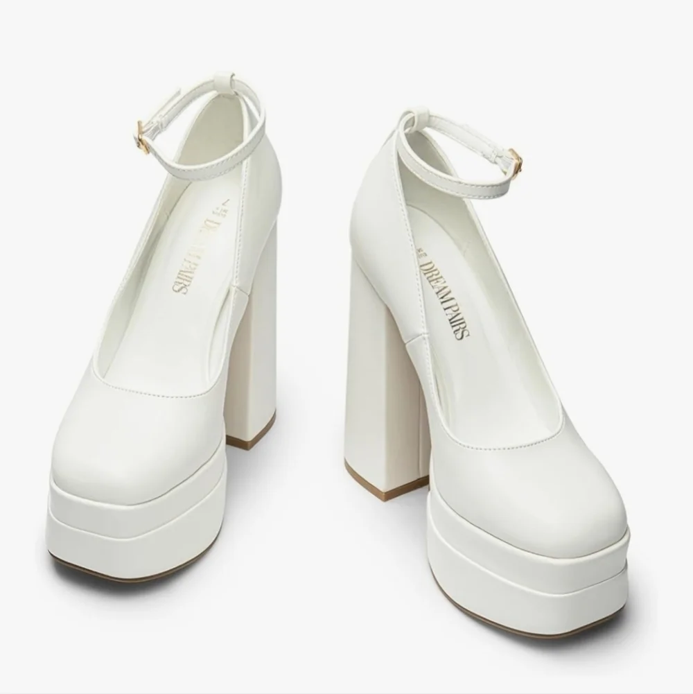 White Platform Heels New